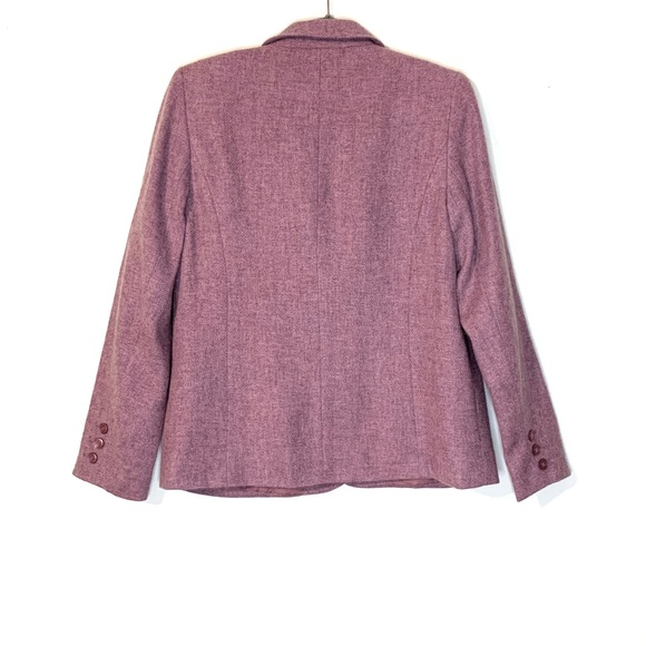 Appleseeds Wool Blend Fully Lined Career Casual Blazer Shoulder Pads Size 12 - Picture 2 of 9